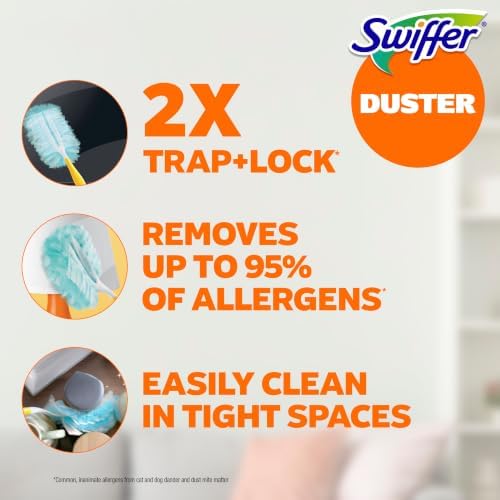 Swiffer Dusters Refill for Cleaning, Feather & Microfiber Duster Alternative, Unscented, 16 Count - 2