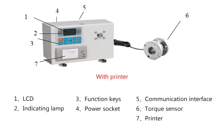 Digital Torque Meter Without Printer (ANL-2000) High Precision ElectricScrewdriver Driver Tester Switching (ANL-2000)