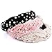 Produktbild Tacobear 3 Stück Haarreif Damen Vintage Samt Haarreif Schwarz Breit Haarreif Knoten Haarreif Turban Stirnband Haarband mit Perlen Haarschmuck für Damen Mädchen