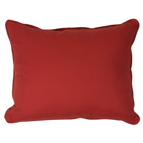Mozaic Company Sunbrella Indoor/ Outdoor 13 by 20-inch Corded Pillow, Jockey Red, Set of 2