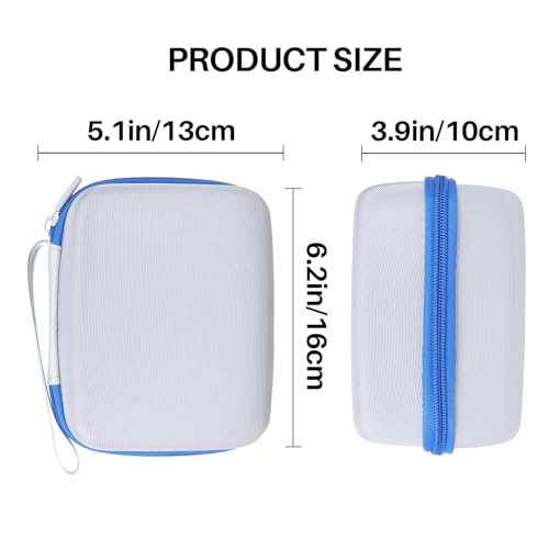 Image of Lebakort Hard Carry Case Compatible with Nelko Photo Printer, PP01 / PP03 Color Mini Portable Printer, Travel Portable Storage Bag (Grey + Blue Case)