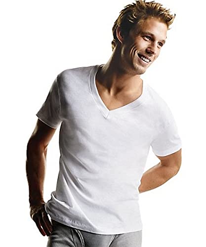Hanes Mens Moisture-Wicking V-Neck Undershirt 3-Pack