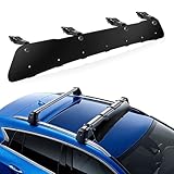 41'' Roof Rack Fairing - 95% Less Wind Noise Aerodynamic Windshield Air Deflector, Fits Most Factory Bars, 4 Clamps for Secure Fit, Universal Roof Top Rack Noise Reducer (104.14cm)
