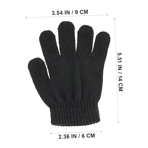 CLISPEED Warm Knitted Gloves Solid Color Five Finger Gloves for Boys Ages Lightweight Washable for Autumn and Winter Outdoor Activities2