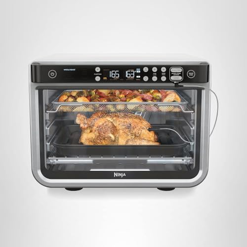 Ninja DT251 Foodi 10-in-1 Smart XL Air Fry Oven, Bake, Broil, Toast, Roast, Digital Toaster, Thermometer, True Surround Convection up to 450°F, includes 6 trays & Recipe Guide, Silver - Image 12