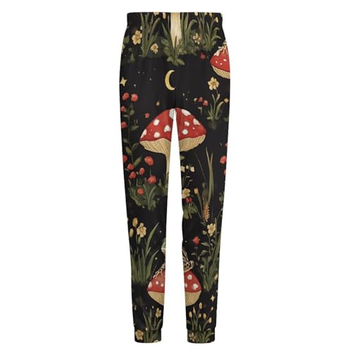 Toad Frog Butterfly Mushroom Floral Men's Pajama Pants Sleepwear PJ Bottoms Lounge Sleep Pant Nightwear4