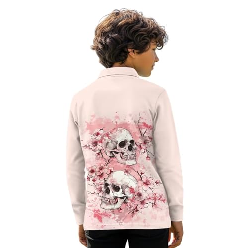 ZFRXIGN Fall Shirt Girls Long Sleeve Shirts Size 3-16 Button Down Top Graphic Tops for Golf, Hiking, School2