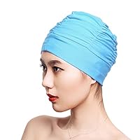 Cuffia Da Nuoto Retrò Per Donne - Plissettata, Elastica, Per Capelli Lunghi, Spiaggia E Spa - Foto 11