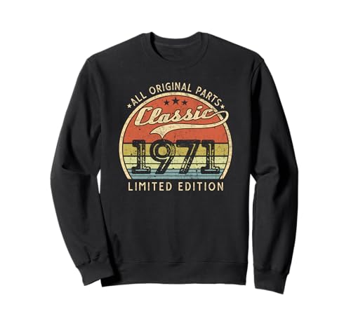 Édition limitée classique 1971 vintage fabriquée en 1971 pour homme et femme Sweatshirt