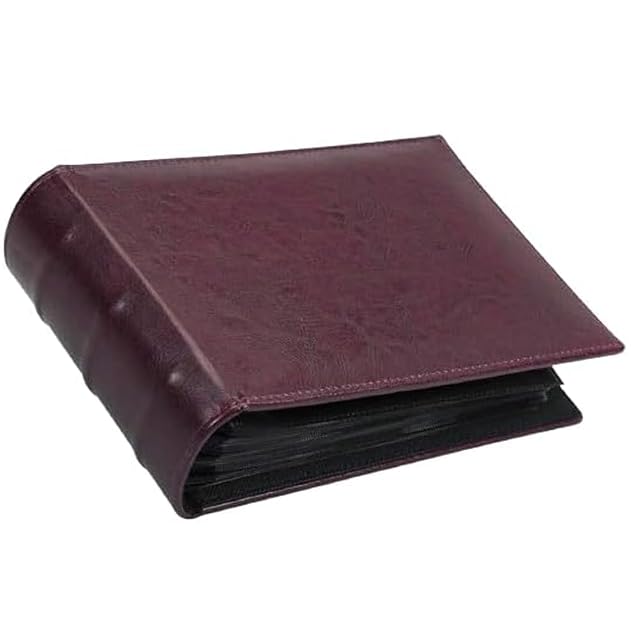 SAFE 4138 Álbum de billetes (rojo vino)- Libreta de billetes con 50 páginas para 100 billetes- Formato 215 x…