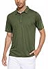 EKLENTSON Golf Polos for Men Quick-Dry Athletic Short Sleeve Summer Casual Breathable Work T Shirt,Army Green,M #2