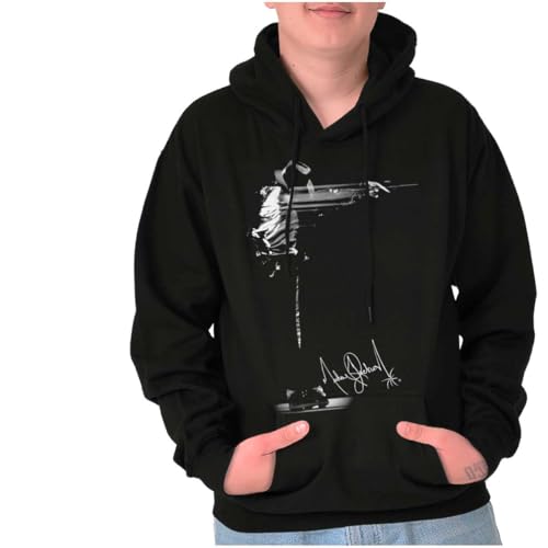 Brisco Brands Michael Jackson Signature Autograph Hoodie Sweatshirt Women Men Black