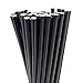 Produktbild Pack & Go 100 Strohhalme Papier - Trinkhalme Papier - Cocktail Strohhalme Schwarz - Papierstrohhalme Umweltfreundlich, Biologisch Abbaubar für Bars und Restaurants für kalte, heiße Getränke | 198mm
