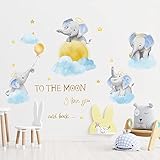 decalmile pegatinas de pared animales nubes son perfectas para la habitación niña, dormitorio, comedor, oficina, cuarto de jugar, el apartamento.