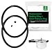 2-Pack of Presto Pressure Cooker Sealing Ring/Gasket & Overpressure Plug (2 Sets per Pack) - Fits Various 6-Quart Presto Models - Corresponds to 09936 - By IMPRESA