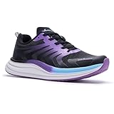 Women's Orthopedic Wide Arch Support Walking Shoes: Fashionable Supportive Orthotic Foot Pain Relief Plantar Fasciitis High Arch Trail Sneakers, Breathable Sport Running Shoes Dark Purple Size 7.5