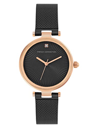 French Connection Spring-Summer 2023 Analog Black Dial Women