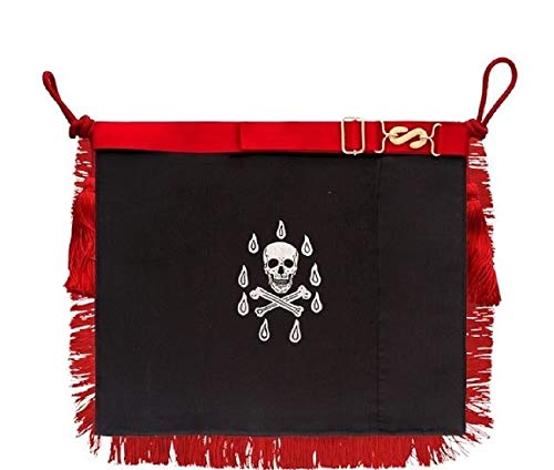 Tablier Master Mason Rito Escoces brodé main décors loge - 3