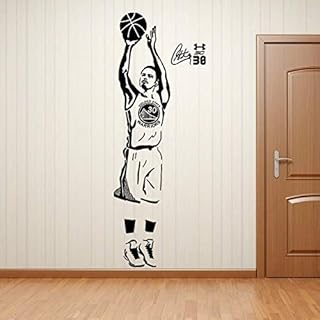 yaofale Adesivo murale Sport Star Giocatore di Basket Wall Boy e Adesivi Easy Paste Rimovibili
