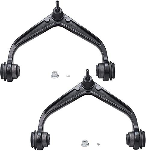 Image of Detroit Axle - Front End 9pc Suspension Kit for 2011-2019 Chevrolet Silverado 2500HD 3500HD GMC Sierra 2500HD 3500HD Upper Control Arms w /Ball Joints Lower Ball Joints Inner Outer Tie Rods Idler Arm