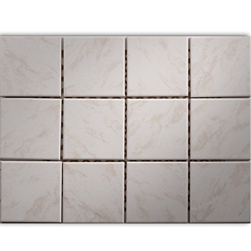 Preisvergleich Produktbild Keramik Mosaik Fliesen Beige Marmoriert Badezimmer Küche Dekor