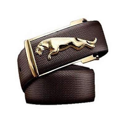 imioxoMen's Synthetic Jaguar Design Belt, Gold