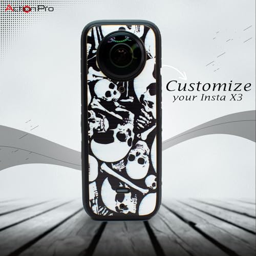 Image of Action Pro Camera Waterproof Skin Compatible with Insta360 X3 Action Camera (Black & White)