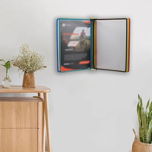 Porte-document mural A4 transparent et organisateur de bureau pour affichage professionnel - 6