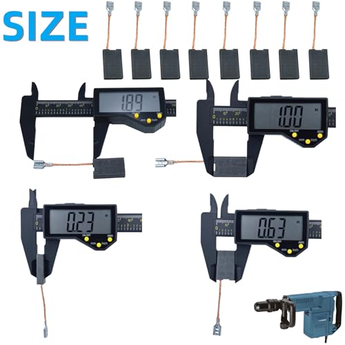 Image of (8 pack)1617014126 0611316739 Carbon Brush Replacement for Bosch 11311EVS 11223EVS 11245EVS 11316EVS 11317EVS & Rotary Hammer AUTOSTOP Electric Motor Power Tool Part