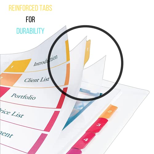 Snapklik.com : 1InTheOffice Table Of Contents Binder Dividers 10 Tabs ...