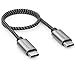 Produktbild deleyCON 0,30m USB C Kabel PD3.0 (60W Schnellladekabel) Kurzes 30cm C auf C Ladekabel für iPhone 16 15 Pro Max Samsung Galaxy S25 S24 S23 S22 Pixel iPad Pro MacBook Air Tablets Switch PS5
