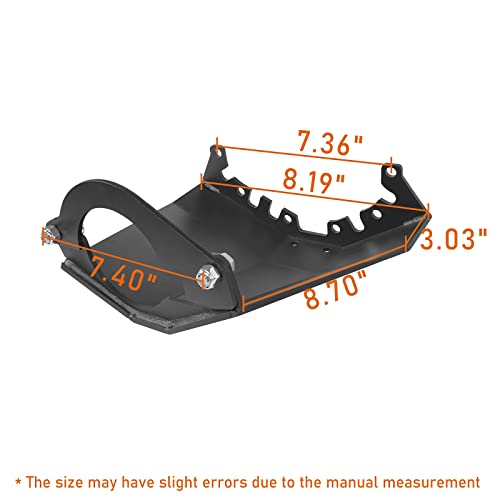 Hooke Road Bronco Accessories Rear Differential Skid Plate Compatible With Ford Bronco 2021 2022 2023 Models| Steel Construction #TOP5