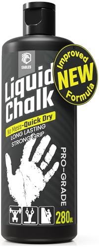 EAGLES Pro Grade Gym Liquid Chalk 50, 120 or 280ml Mess-Free Chalk for Weightlifting, Gymnastics...
