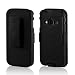 Black Matte Hard Case & Holster Combo w/ Stand & Belt Clip for Samsung Galaxy Rugby Pro