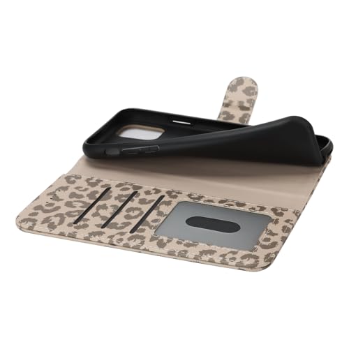 Image of for iPhone 11 Pro Max Case Wallet with Card Holder,for iPhone 11 Pro Max Wallet Case for Women Men,PU Leather Shockproof Magnetic Buckle Stand Flip Phone Case-Beige Leopard