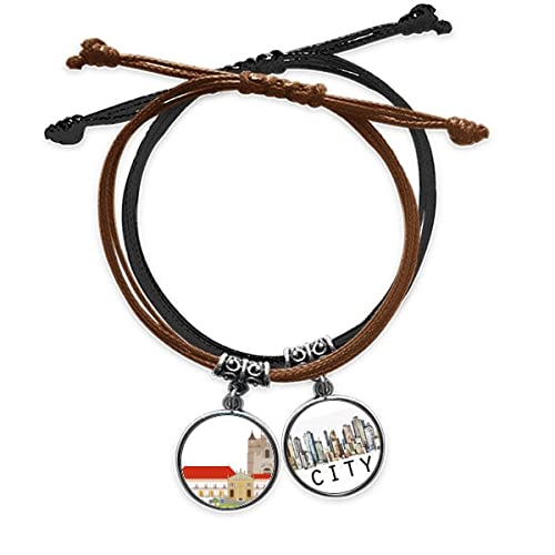 Bracelet Coimbra Portugal réglable en cuir pour homme, confort et style durable