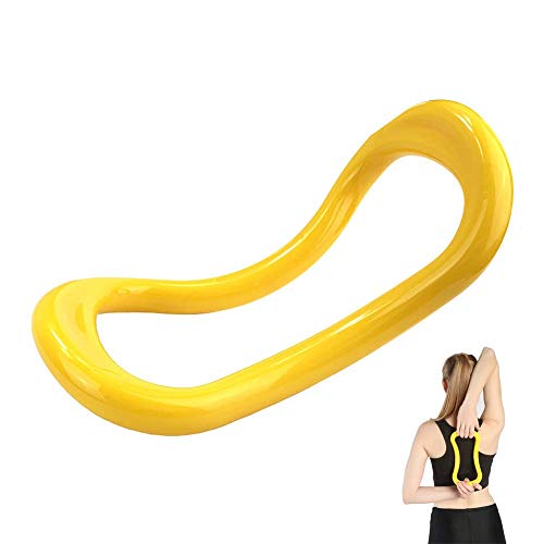 FABSELLER Yoga Ring Pilates Fitness Circle Training Support Tool for Home Workouts Gym Exercise Stretching, Yellow