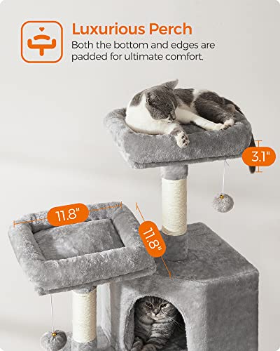Feandrea UPCT141W01 Cat Tower, Cat Tree For Indoor Cats thumb #3