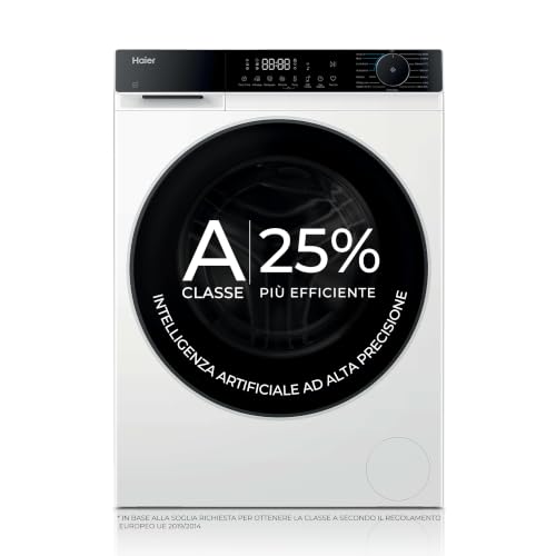 Haier X Serie 5 Lavatrice 9 Kg, 1400 Giri, Classe A-25%, Bianca