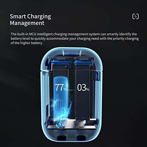 Image of 2 Pack 1800mAh 360X3 Battery with Charger Hub for Insta 360 ONE X3