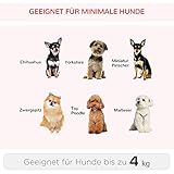 PawHut Hundetrolley Transporttasche Tragetasche für Tiere 2in1 Rucksack und Trolley 35x27x49 cm rot