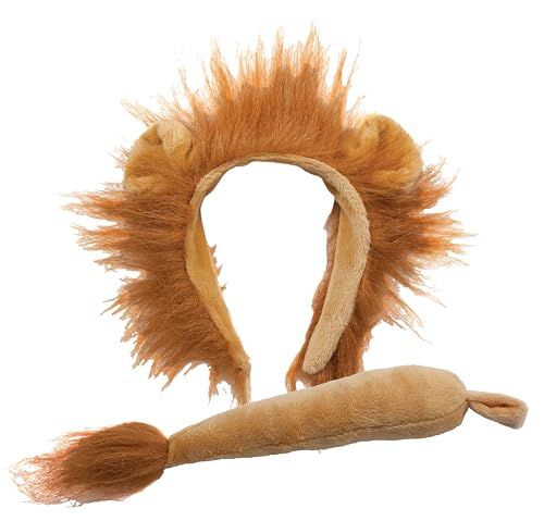 Lion Ears and Tail Animal Fancy Dress Accessory Set