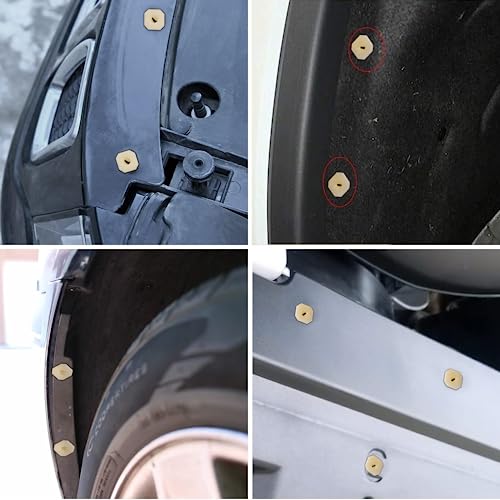 Image of GOOACC 50 Pcs Grill Screw Nuts #8 Screw Size Front End & Instrument Panel Nut for GM 3893980 Chrysler Chevy 1967-on
