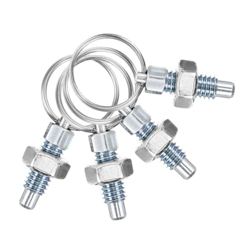 Hohopeti 4pcs Spring Plunger Pull Precision Indexing Pin for Industrial Equipment and Cabinet Use and Versatile Design