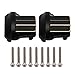 WANSUPYIN 2024 2PCS Black Coating Brass Axle Covers RC Car Part for TRX4M 1/18 RC Crawler Car Upgrade Parts,11g
