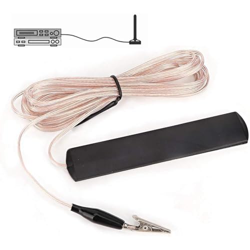Wurfantenne ANT-108SE 3 2m Kupferdraht UKW Antenne Radio 5dB Gewinn Zimmerantenne UKW FM Wurfantenne mit Klemme für Heim-Audio Verstärker & AV-Empfänger