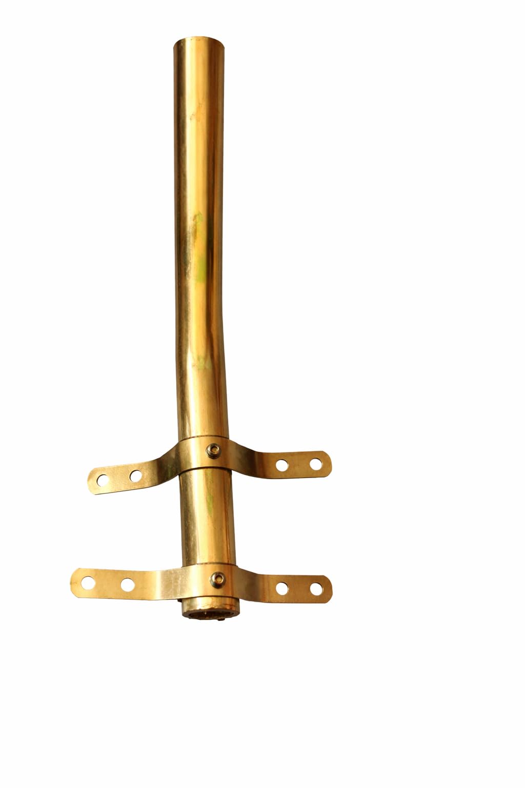 MIKE MILLER Street Light Pipe with Mounting Brackets, Gold Finish Pack of 1-image-1