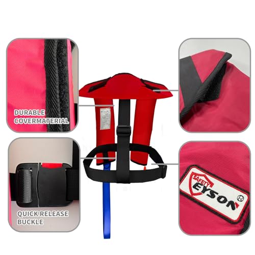 Image of Automatic Inflatable Life Jacket|Life Vest for Adults|PFD Low Profile|Supports up to 330 lbs