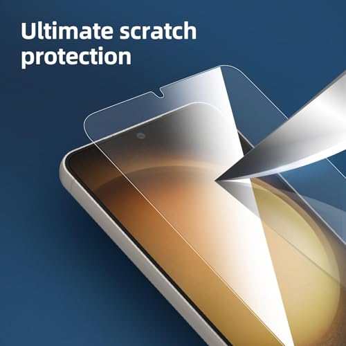 Image of NEW'C 3 Pack Designed for Samsung Galaxy S24 Screen Protector Tempered Glass,(NON Compatible with S24 Plus, S24 Ultra), Case Friendly Ultra Resistant