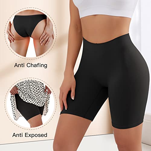 YADIFEN Anti Chafing Shorts Women Seamless Shorts Stretchy Slip Short for Under Dresses Long Briefs Boxers Ladies Breathable Safety Panties